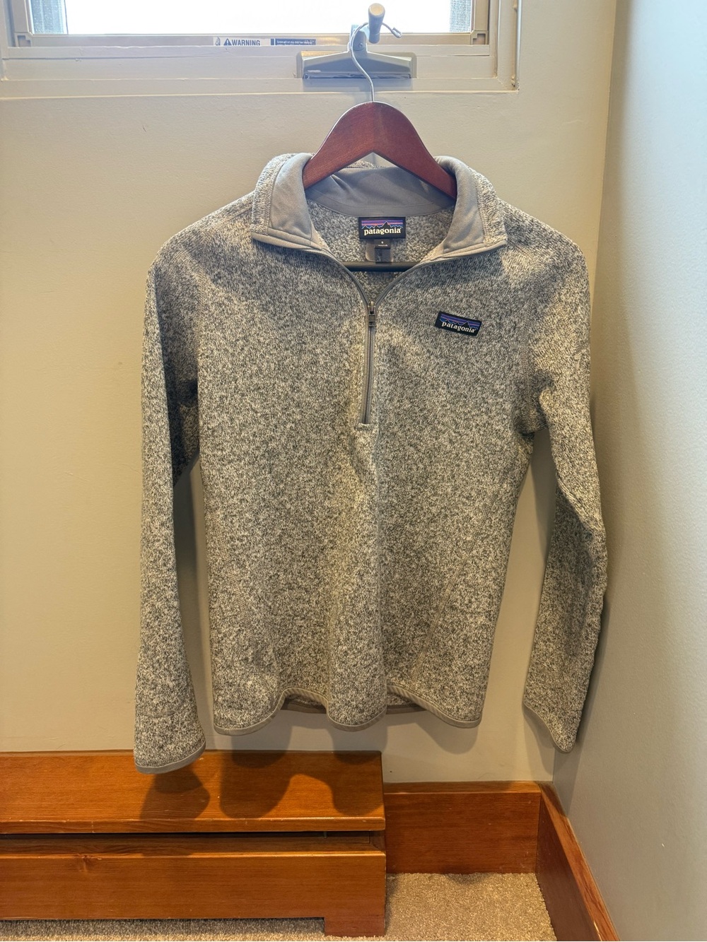 Patagonia Women’s Gray Heather Half-Zip Fleece Pullover
